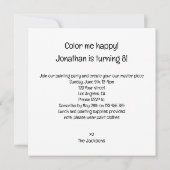 Bebaarde draken partij dieren, kameleon verjaardag kaart (Achterkant)