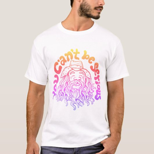 Bebaarde oude man met ongeloof citaat t-shirt (Voorkant)