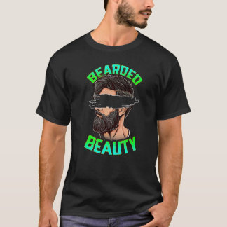 Bebaarde Schoonheid Gezichtsbeharing Groei Mannen  T-shirt