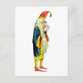 Bebaarde tovenaar briefkaart (Voorkant)