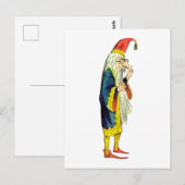 Bebaarde tovenaar briefkaart (Voorkant / Achterkant)