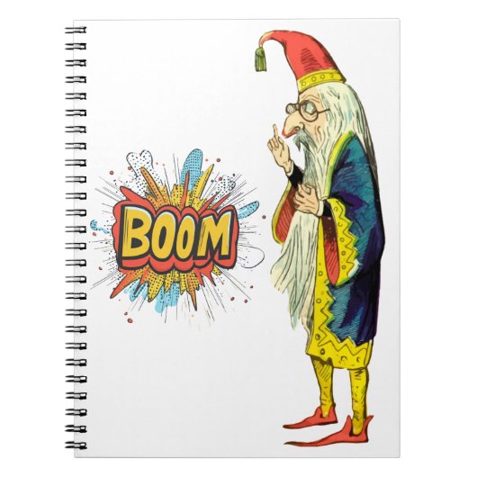Bebaarde tovenaar notitieboek (Voorkant)