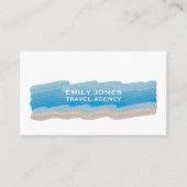 Bebakken, reizen en toerisme, geverfd visitekaartje (Voorkant)