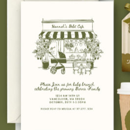 Bebe Cafe | baby is brewing | Thuis cafe thema BAB Kaart