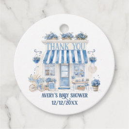 Bebe Cafe Bonjour Bebe Parijse thema Baby shower Bedankjes Labels