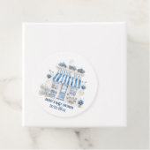 Bebe Cafe Bonjour Bebe Parijse thema Baby shower Bedankjes Labels (In situ)