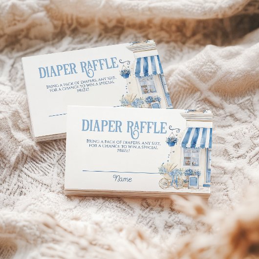 Bebe Cafe Bonjour Bebe Parijse thema Baby shower Informatiekaartje