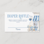 Bebe Cafe Bonjour Bebe Parijse thema Baby shower Informatiekaartje (Voorkant)