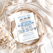 Bebe Cafe Bonjour Bebe Parijse thema Baby shower Kaart