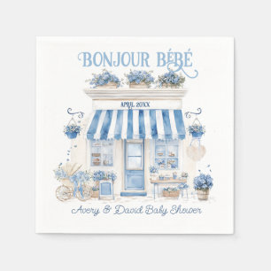 Bebe Cafe Bonjour Bebe Parijse thema Baby shower Servet