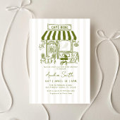 Bebe Cafe Home café thema Baby shower Kaart