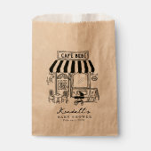 Bebe Cafe Home cafe themed Baby shower Bedankzakje (Voorkant)