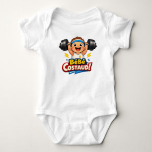 Bébé Costaud Sterke Baby Illustratie Romper