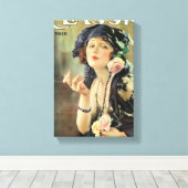 Bebe Daniels 1920 filmmagazine cover Canvas Afdruk (Insitu (Houten vloer))