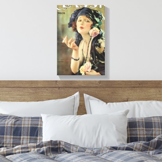 Bebe Daniels 1920 filmmagazine cover Canvas Afdruk (Insitu (Slaapkamer))