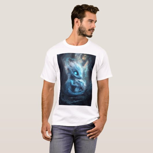 Bebé Dragon in het Enchanted Forest T-shirt (Voorkant volledig)