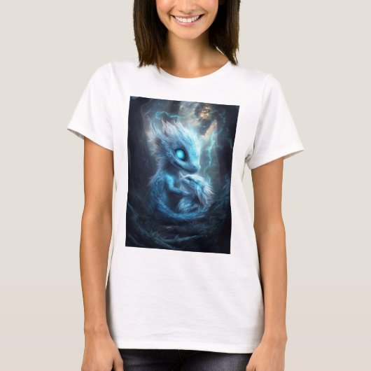 Bebé Dragon in het Enchanted Forest T-shirt (Voorkant)