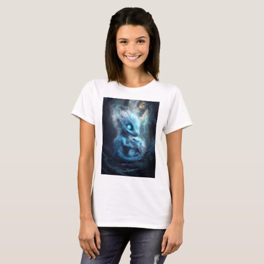 Bebé Dragon in het Enchanted Forest T-shirt (Voorkant volledig)