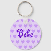 Bebe in Paars Sleutelhanger (Voorkant)