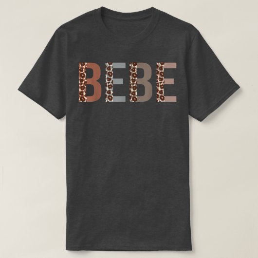 Bebe Leopard print mam Cute Moederdag Funny Gran T-shirt (Design voorkant)