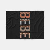 Bebe luipaardprint moeder grappig Moederdag Fleece Deken (Voorkant (Horizontaal))
