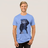 Bebe marinheiro simples Tri-Blend shirt (Voorkant volledig)