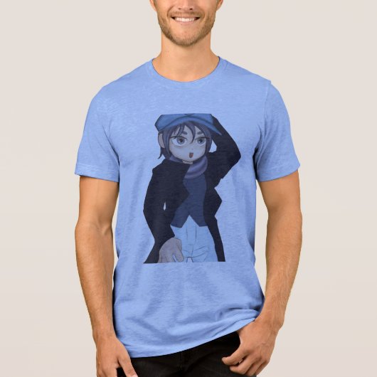 Bebe marinheiro simples Tri-Blend shirt (Voorkant)