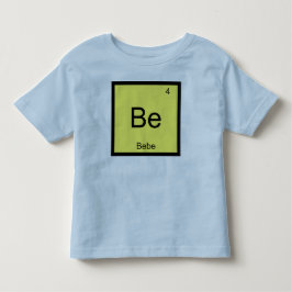 Bebe Naam Chemie Element Periodiek Systeem Kinder Shirts