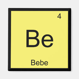 Bebe Naam Chemie Element Periodiek Systeem Magneet