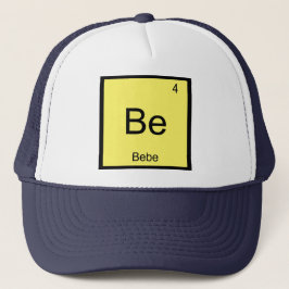 Bebe Naam Chemie Element Periodiek Systeem Trucker Pet