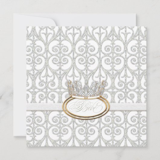 Bébé Princess Crown Baby shower Kaart (Voorkant)