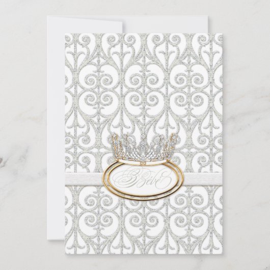 Bébé Princess Crown Baby shower Kaart (Voorkant)