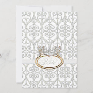 Bébé Princess Crown Baby shower Kaart