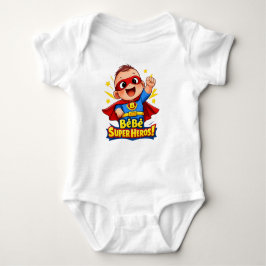 Bébé Super Héros Cute Baby Superhero Illustration Romper