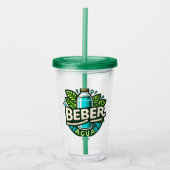 Beber agua acryl drinkbeker (Voorkant)