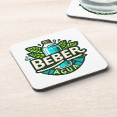 Beber agua bier onderzetter (Linkerzijde)
