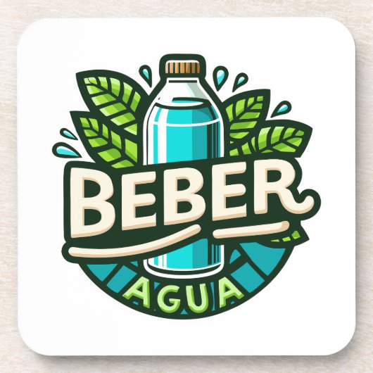 Beber agua bier onderzetter (Voorkant)