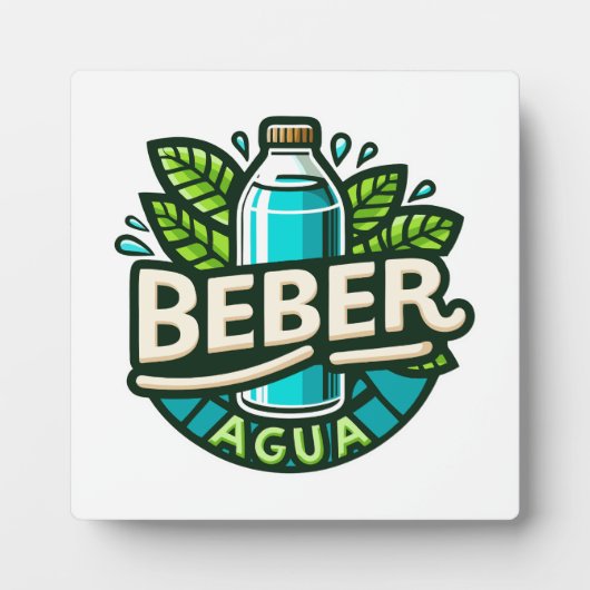 Beber agua fotoplaat (Voorkant)