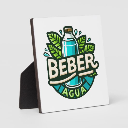 Beber agua fotoplaat (Voorkant)