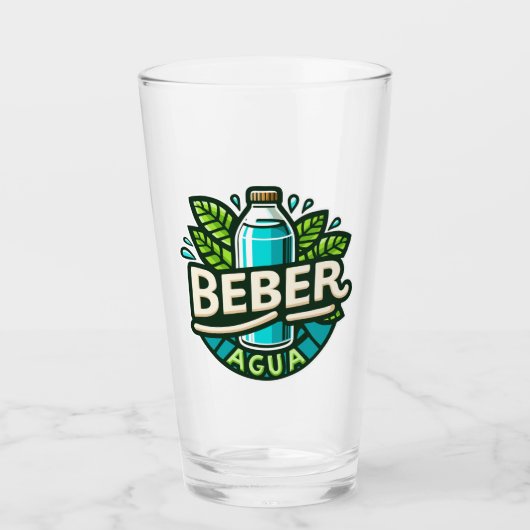 Beber agua glas (Voorkant)