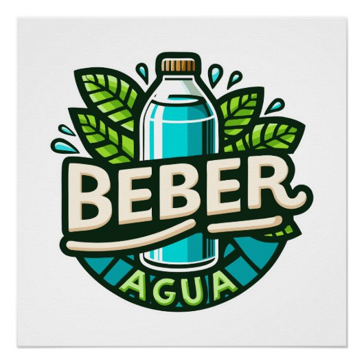Beber agua perfect poster (Voorkant)