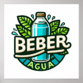 Beber agua poster (Voorkant)
