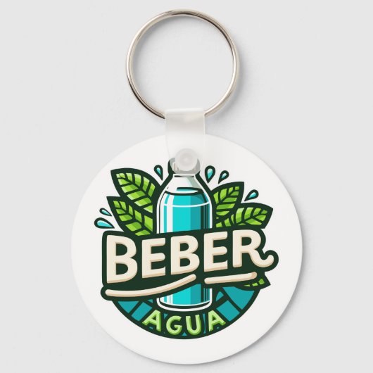 Beber agua sleutelhanger (Achterkant)