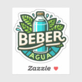 Beber agua sticker (Vel)
