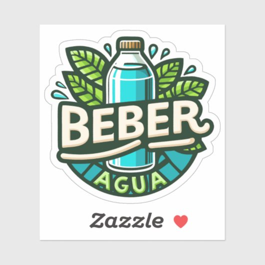 Beber agua sticker (Vel)