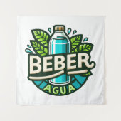 Beber agua wandkleed (Voorkant)