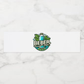 Beber agua waterfles etiket (Enkel label)