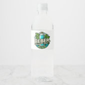 Beber agua waterfles etiket (Voorkant)