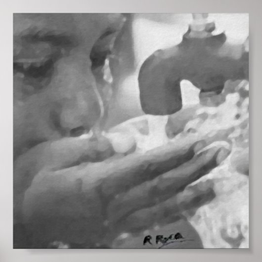 Beber las aguas de la fuente O Oils Atwork Poster (Voorkant)