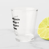 Beber sempre com responsabilidade  shot glas (Rechts)
